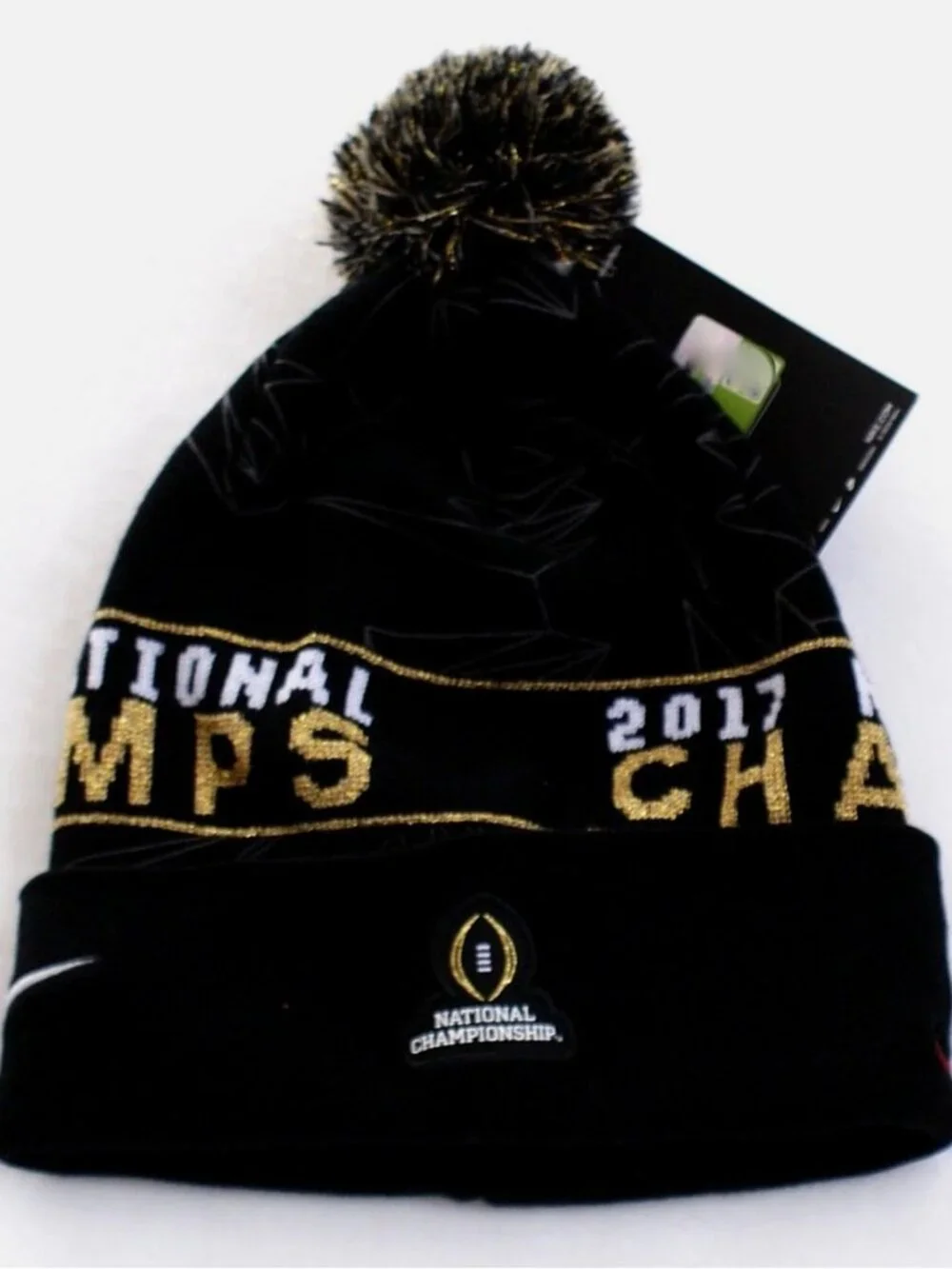 Nike Alabama Crimson Tide Playoff 2017 National Champions Black Cuffed Knit Hat